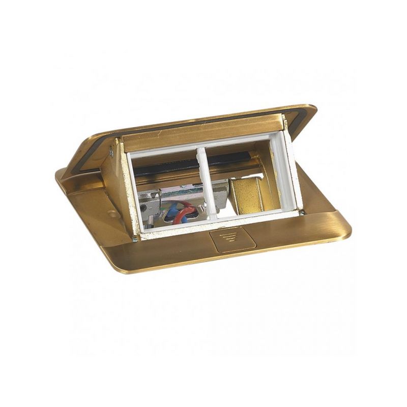 Box Pop-up brúsená mosadz 4mod