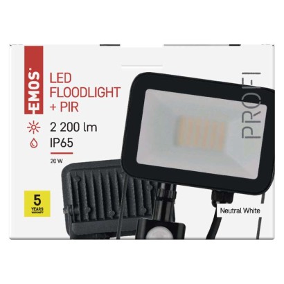 Refl.LED  20W 2200lm IP65+senz