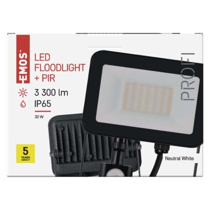 Refl.LED  30W 3300lm IP65+senz